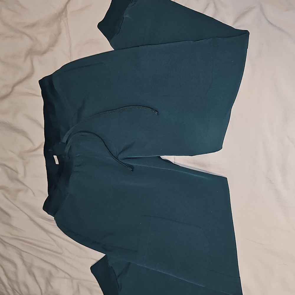 Mandala 11 Pocket Jogger Scrub Bottoms - Carribean Blue